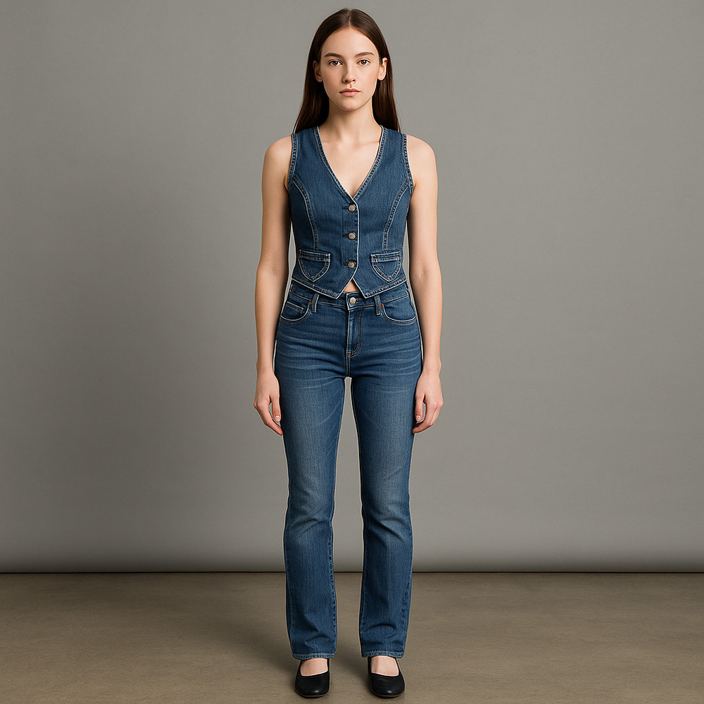 Zana Di Blue Denim Bootcut Jeans Size 5